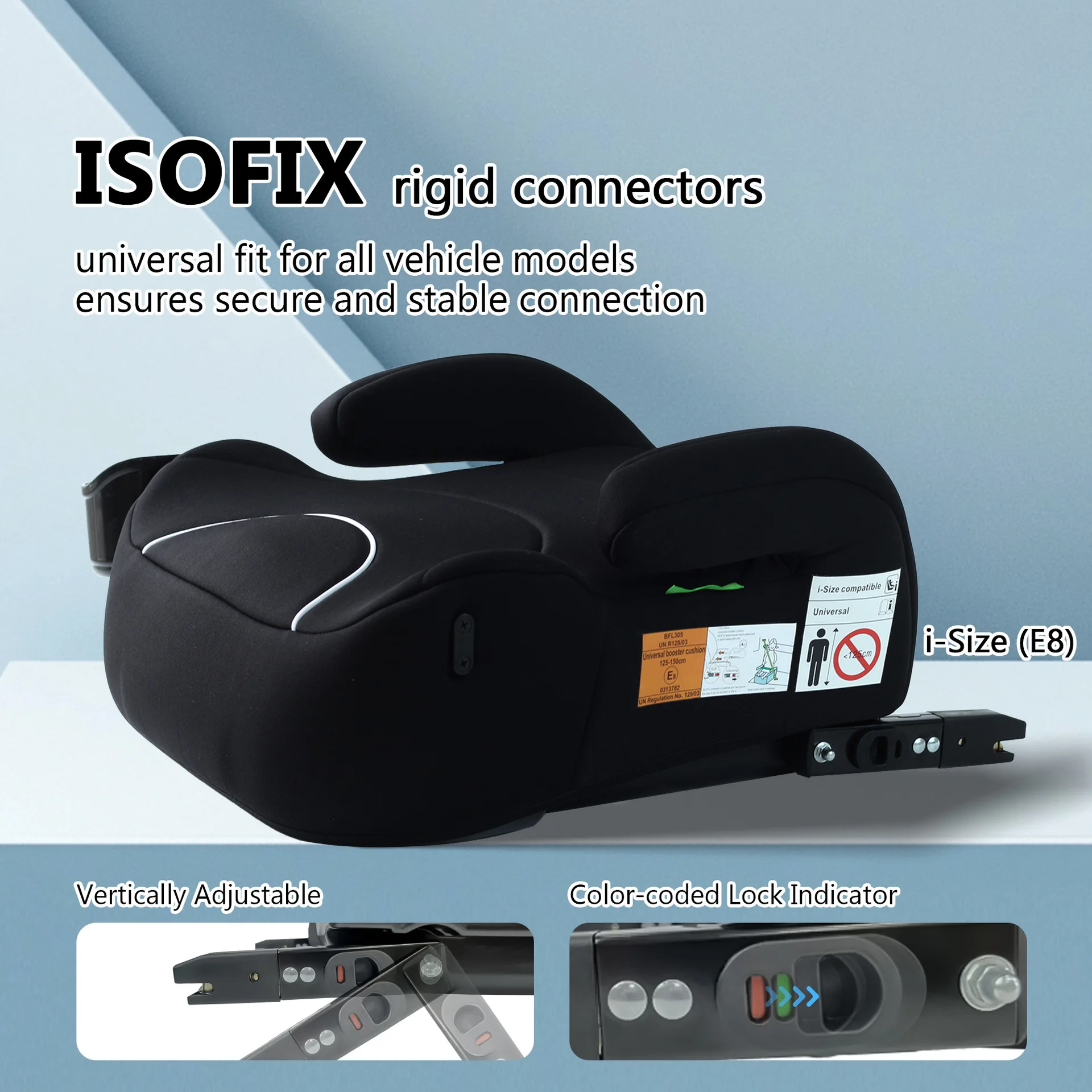 Cojín elevador universal para coche – Portátil, seguridad infantil - imagen 4