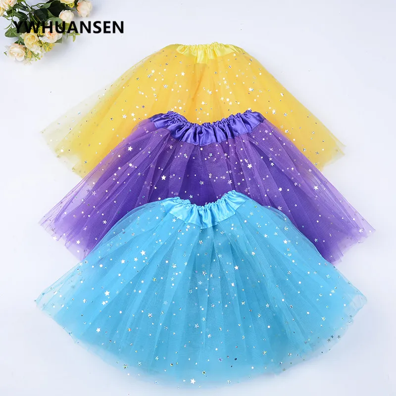 Faldas de tul con purpurina y lentejuelas para niñas – Disfraces de Carnaval rosas - imagen 4