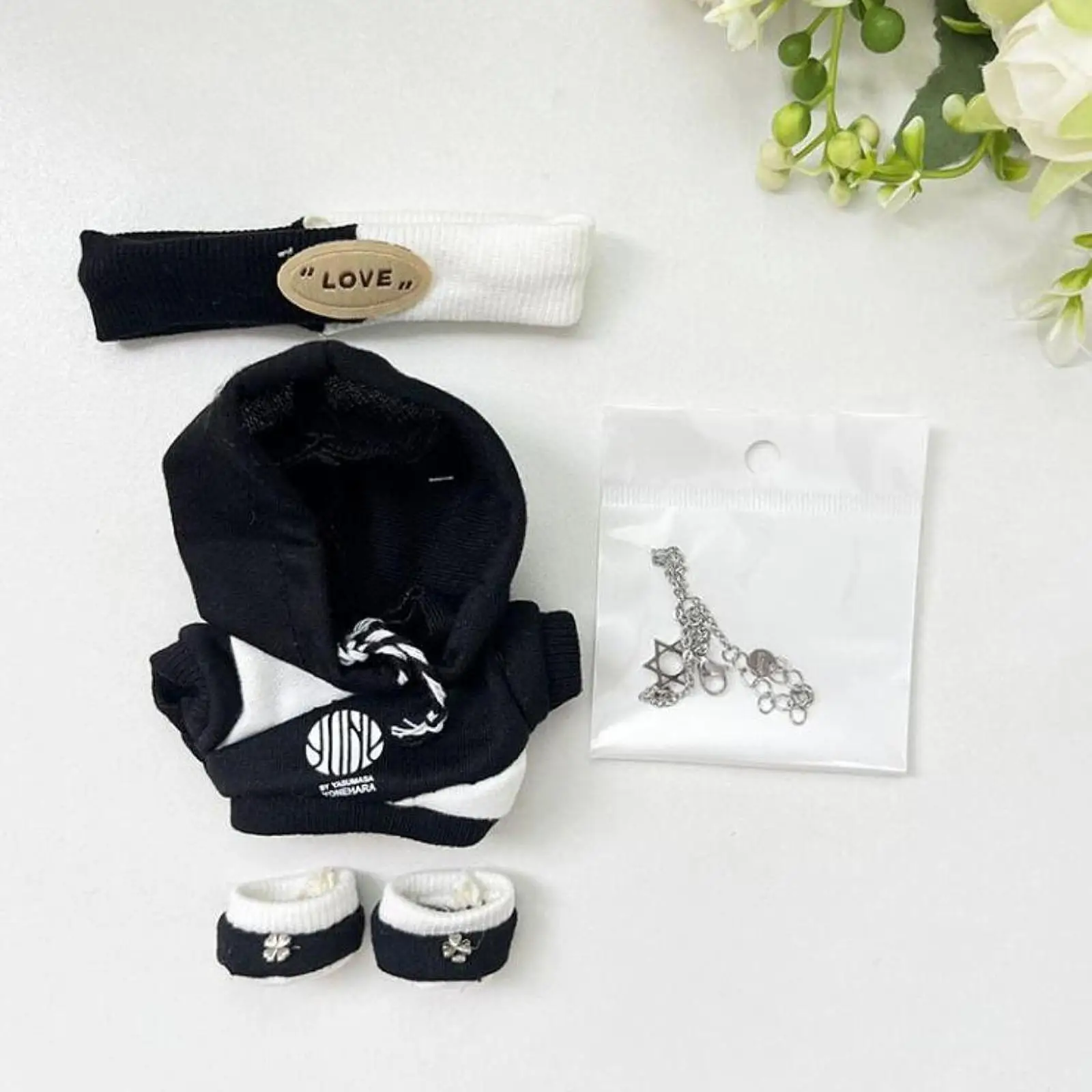 Customizable Plush Doll Sweatshirt with Accessories for Little Girls'