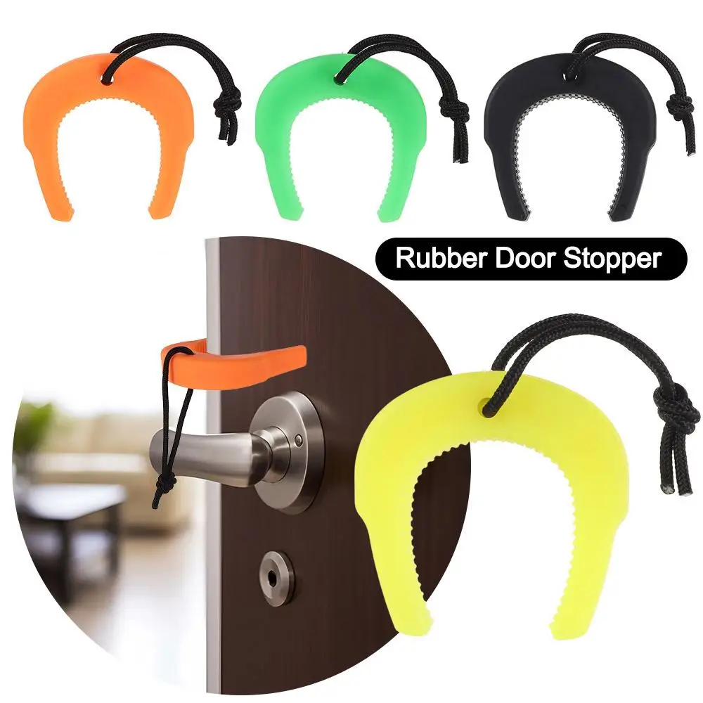 Cuña de atasco de puerta de goma duradera, cuña de bombero fácil de usar, equipo de bombero, tapón de puerta de goma