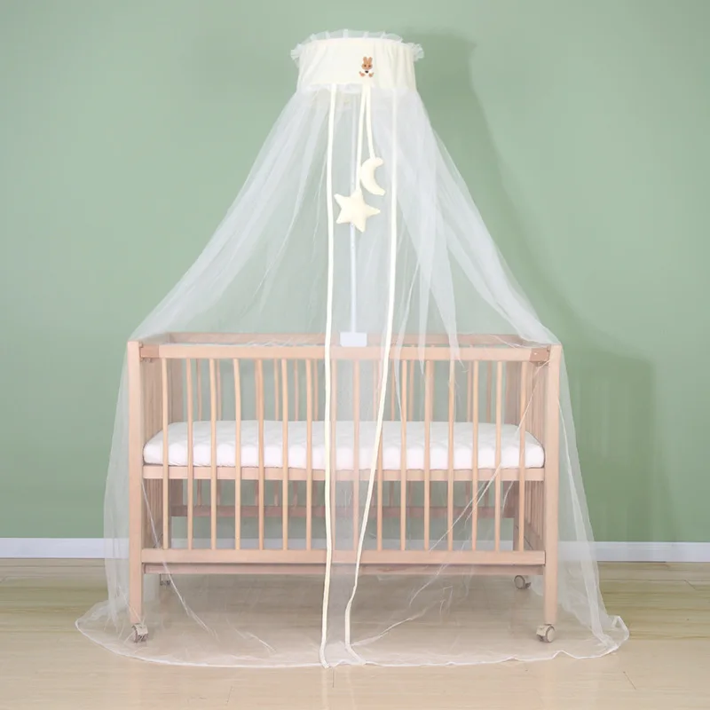 Mosquitera Universal de estilo moderno para decoración de habitación de niños, mosquitera de pie para cuna, gran espacio, mosquitera con cúpula de verano