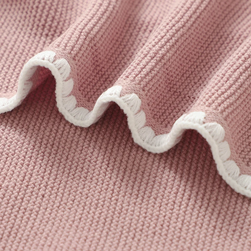 Mantas de recepción sólidas para bebé para niña y niño, 90x70cm, tejido para recién nacido, sábanas de cama para siesta de cuna de doble uso, celular para niños - imagen 5
