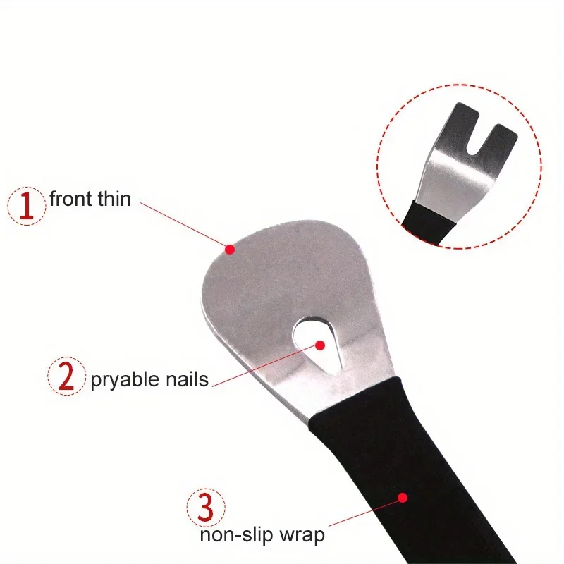 Palanca PryClip basculante desmontaje herramienta de Audio de coche barra de acero inoxidable Panel de puerta desmontaje Panel de palanca Interior - imagen 2