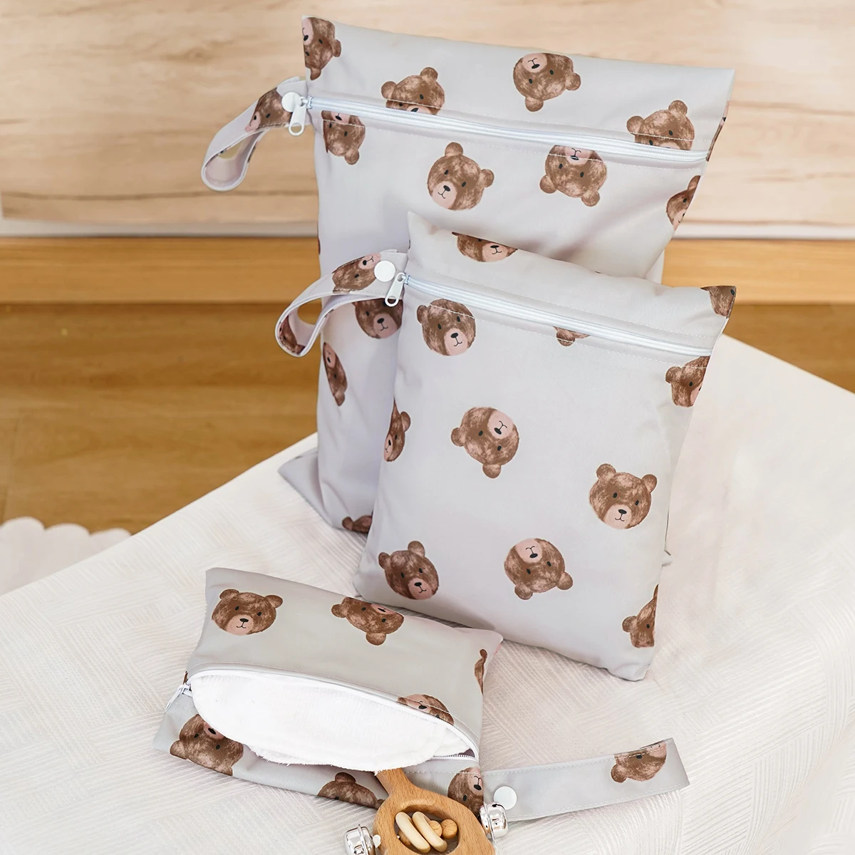 Elinfant Bolsa Impermeable Reutilizable para Pañales y Trajes de Baño - imagen 4