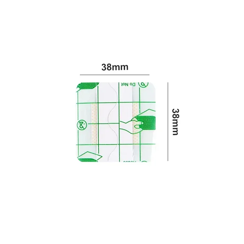 Adhesivo impermeable transparente PU 50 Uds 38*38mm vendaje de tirita cuadrado pegatina protectora - imagen 2