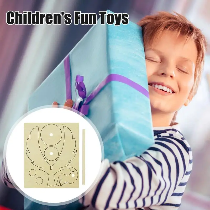 Juguete de pájaro de equilibrio, artículos de madera para adultos, diversión de madera, pájaro de equilibrio, juguetes novedosos y diversión para sala de estar, dormitorio y oficinas - imagen 2