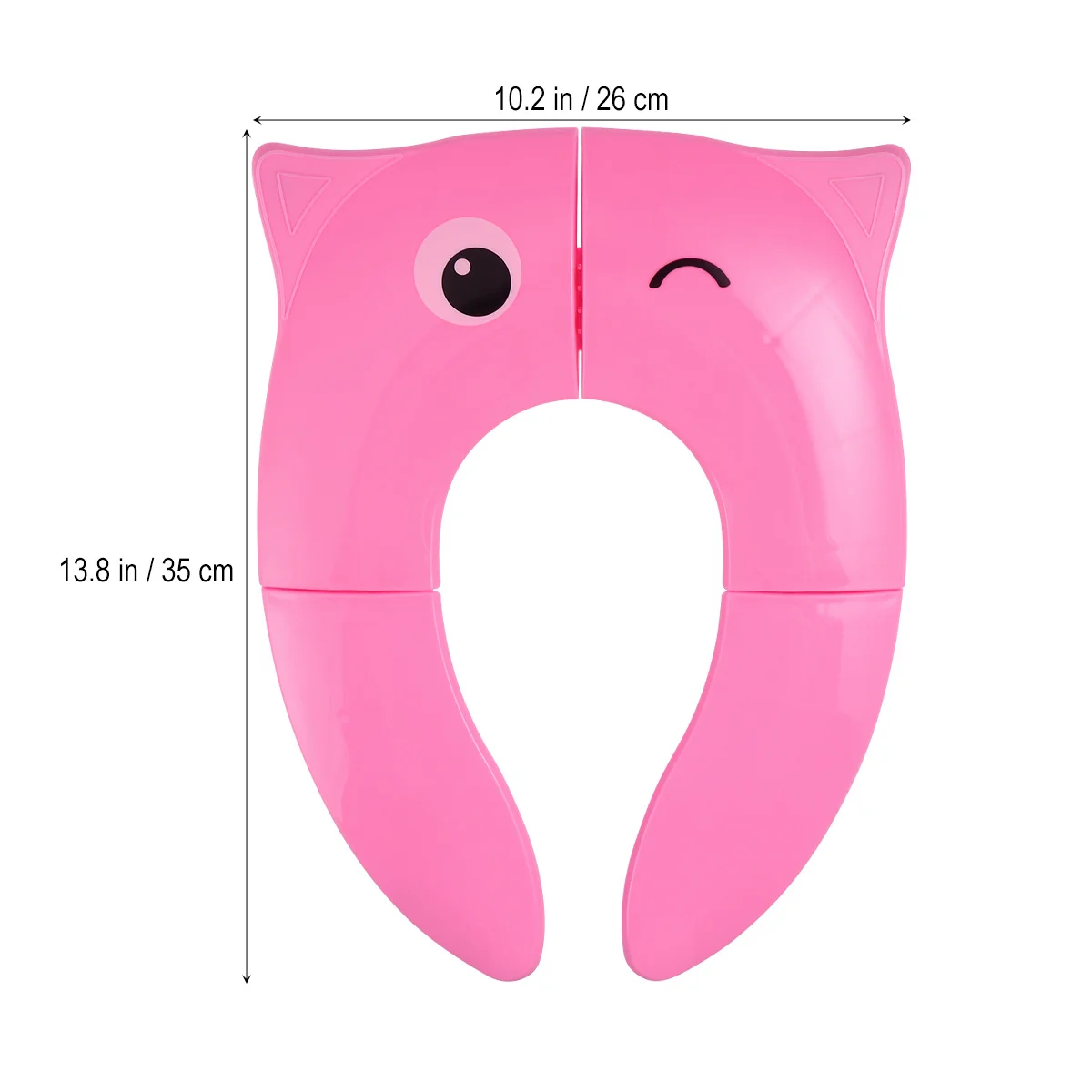 Cojín plegable para asiento de inodoro, Material Pp, portátil, para viaje, hogar, cubierta para asiento de inodoro de invierno, fácil de limpiar, diseño compacto para la mayoría - imagen 4