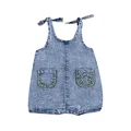 romper yellow pocket