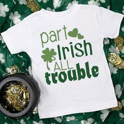 Camiseta infantil con estampado de San Patricio para niños