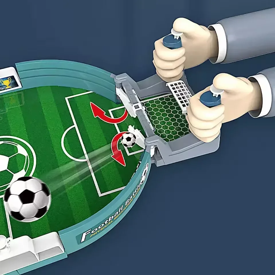 Juegos de futbolín de escritorio, Pinball de fútbol para juegos de interior, juegos de sala de futbolín, juegos de mesa deportivos de escritorio, Mini adulto - imagen 4