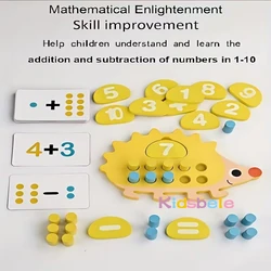 Juego educativo de matemáticas con erizo – Conteo y resta para niños