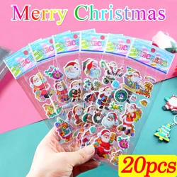 Pegatinas 3D navideñas de Papá Noel – Decoración infantil