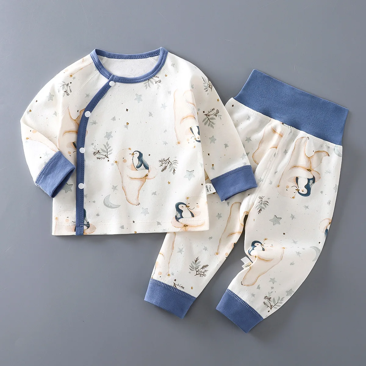 Pijamas de algodón para bebé y niño – manga larga transpirables con dibujos - imagen 5