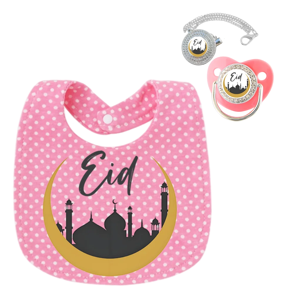 Baberos para bebé, Baberos con estampado musulmán para bebé, chupetes para recién nacidos, regalos para baby shower, ropa para eructar para niños y niñas, Baberos para bebé de 0 a 6M - imagen 5