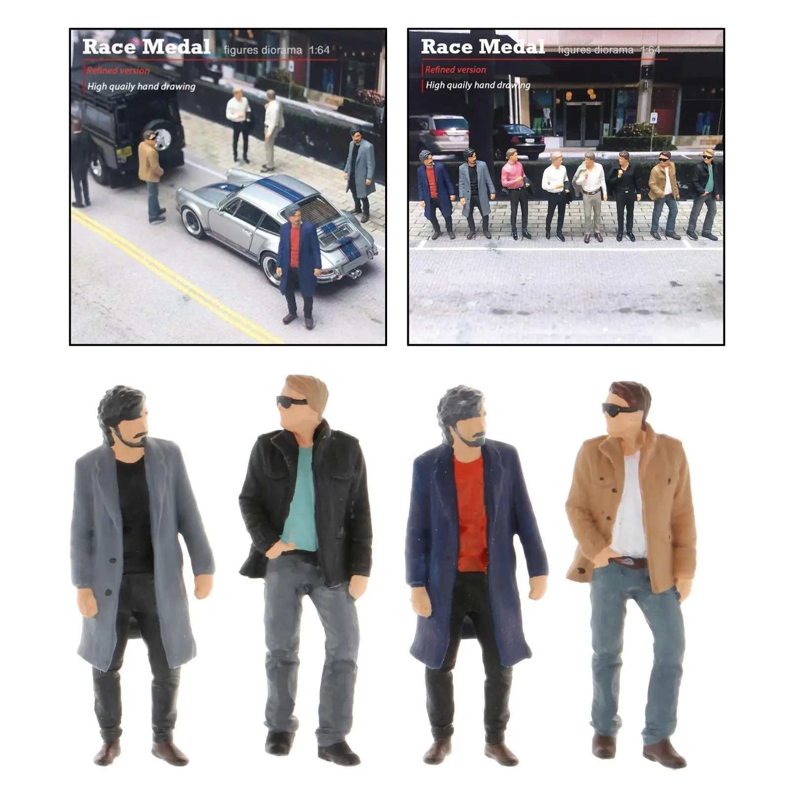 Figura Diorama con chaqueta para decoración infantil de escritorio
