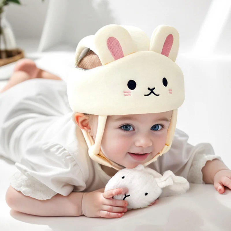 Casco de seguridad para bebé, protección para la cabeza para aprender a caminar, gorro transpirable para niños pequeños, gorra anticaída ajustable de 0 a 3 años