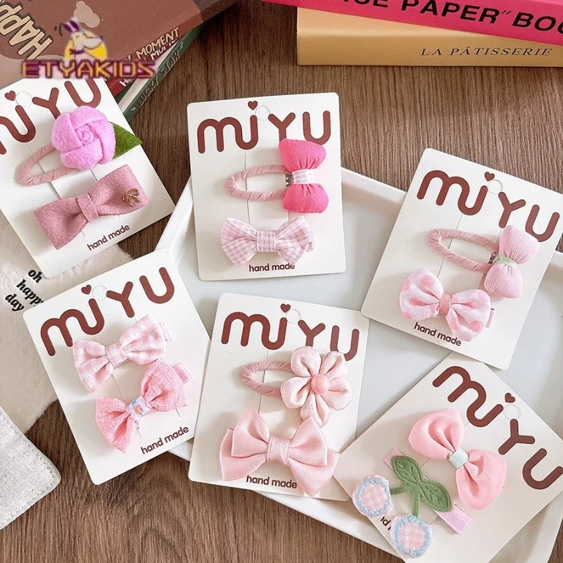 Horquillas de flores y lazos suaves para bebé - imagen 4