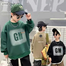 Jersey de manga larga con letras para niño - Primavera otoñal