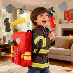 1 Juego de herramientas de bombero, juguete para el hogar, disfraz, accesorios de bombero, juego de rol, juguetes para niños, juego de simulación, regalos de navidad