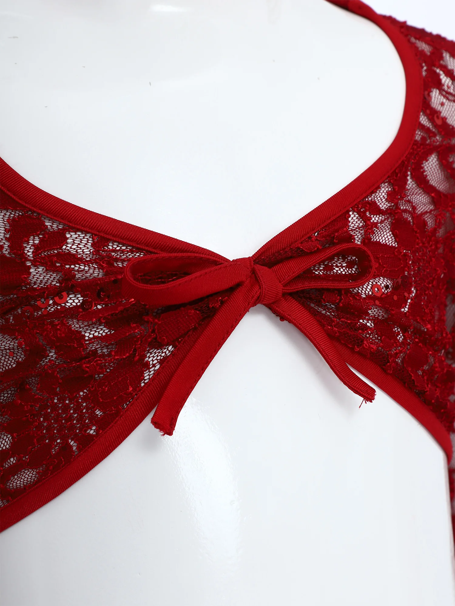 Bolero de ballet encaje floral para niñas – Manga larga acampanado - imagen 5