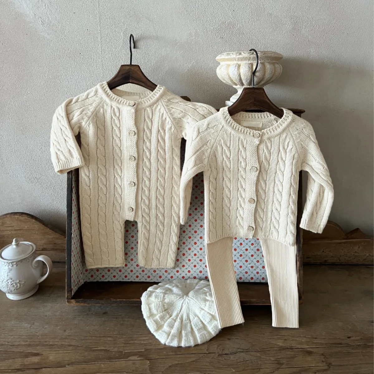 Ropa de bebé invierno otoño tejidos nuevos suéter de bebé mono de lana torcido ropa de una pieza - imagen 3