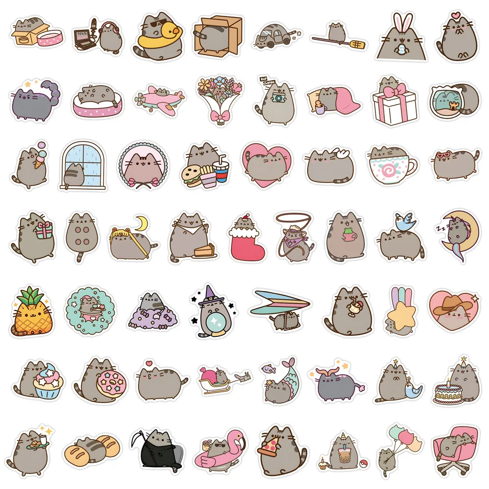 110 unids/set Anime gato pegatina juguetes Graffiti calcomanías portátil equipaje monopatín pegatina impermeable juguete - imagen 4