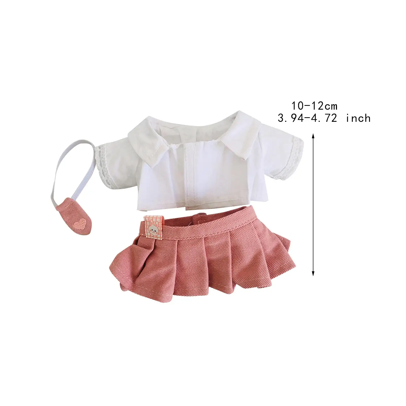 Soft Doll Clothes for 20cm Plush Doll, DIY Clothing Toy, Dres up Plush Figures Soft Doll Clothes for 20cm Plush Doll, DIY Clothing Toy, Dres up Plush Figures