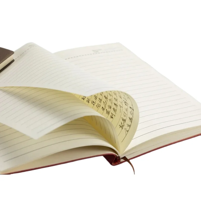 Bloc de notas de Pu de negocios A5 A6, 80 hojas, cuaderno estacionario de piel de oveja para estudiantes, cuaderno planificador diario forrado, diario - imagen 4