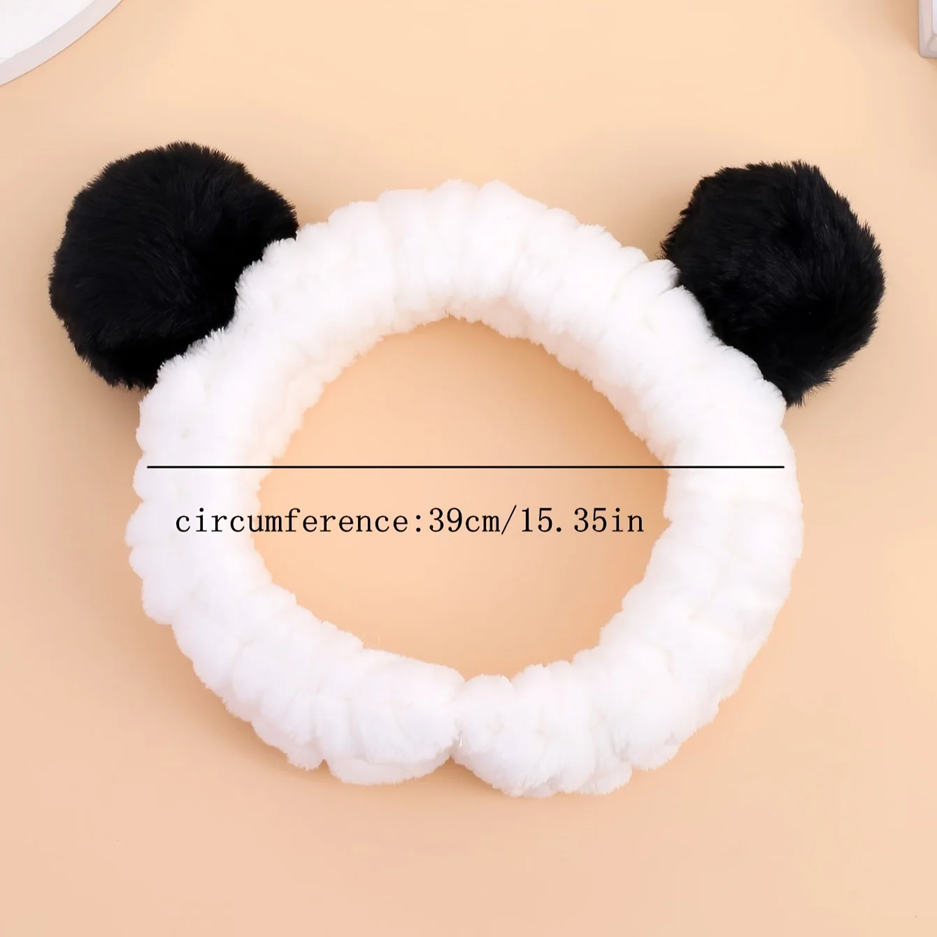 Diadema suave con orejas de Panda, accesorios para el cabello, diadema para ducha, Yoga, disfraz - imagen 4