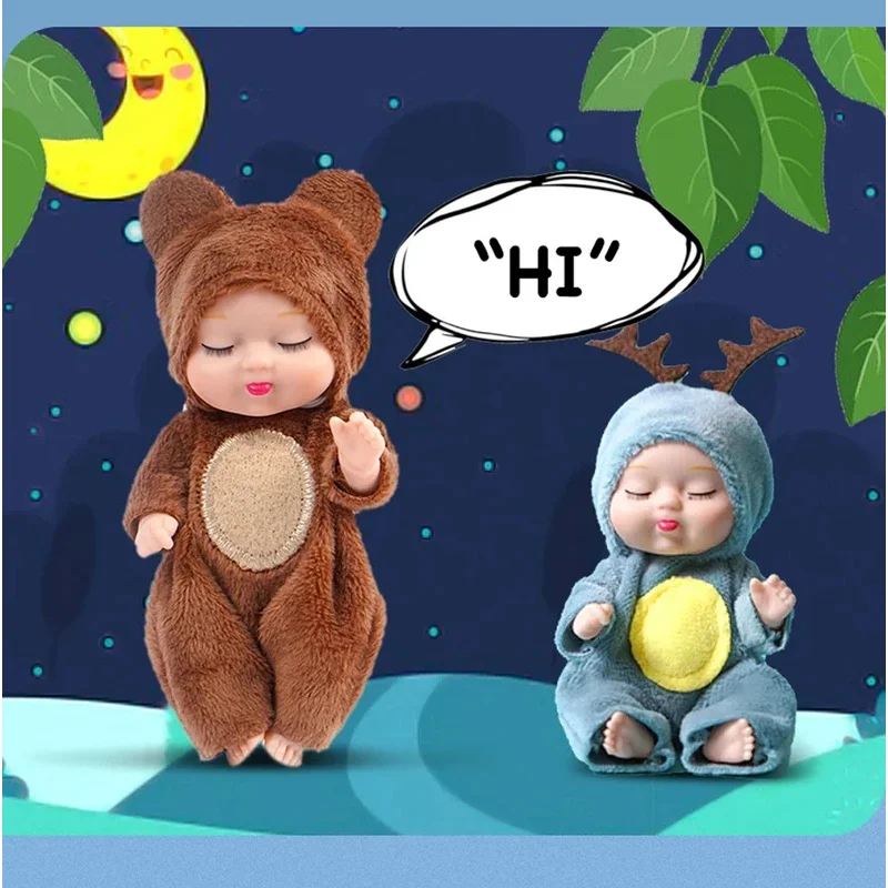 Kit de muñecos Reborn, muñecos de princesa de simulación, Mini muñecos bonitos para dormir con accesorios de ropa, regalos de cumpleaños suaves para niños - imagen 4