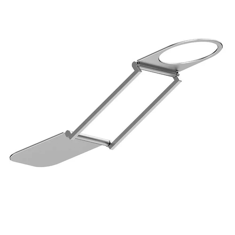 Sujetachupetes bebé acero inoxidable café – Plegable y compacto - imagen 2