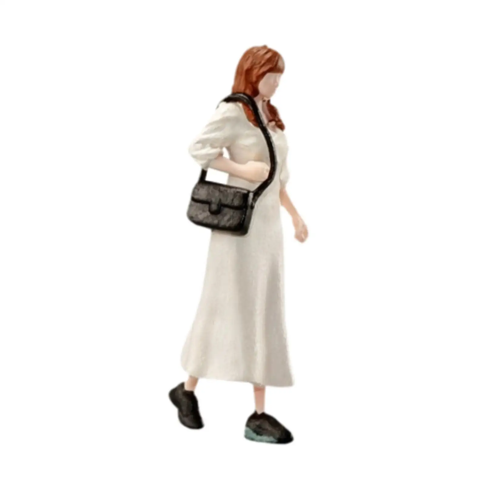 1/64 Scale Miniature Figure Girl Painted Collectibles Photography Prop Model