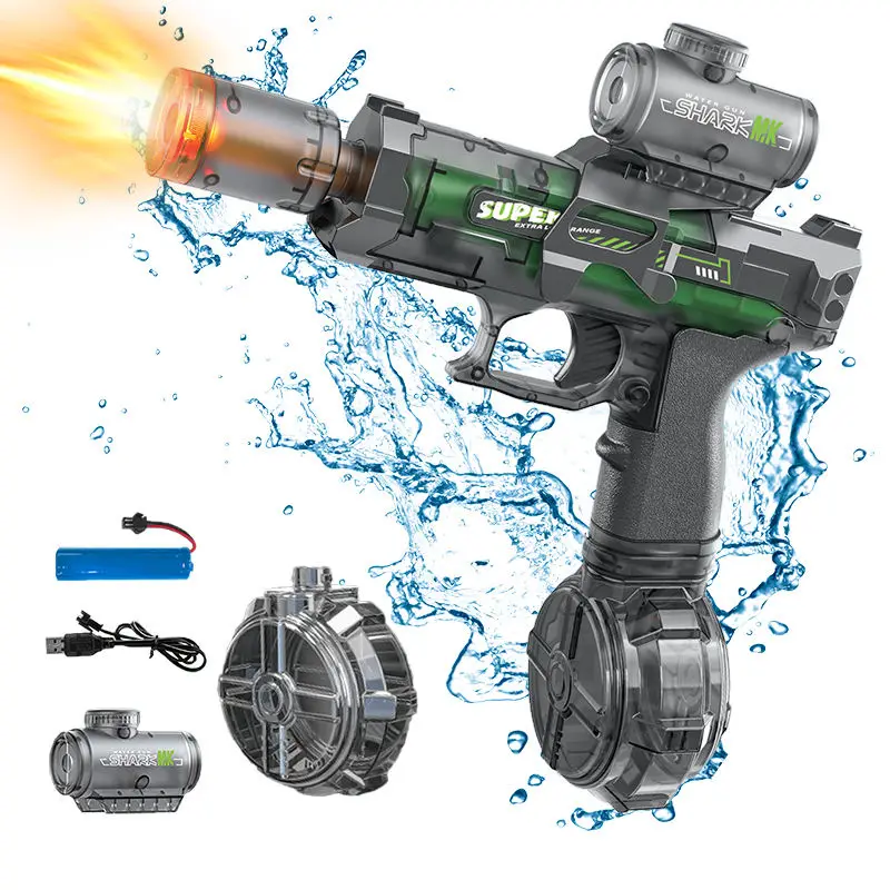 Pistola de Agua Eléctrica Automática con Sensor Llama – Verano