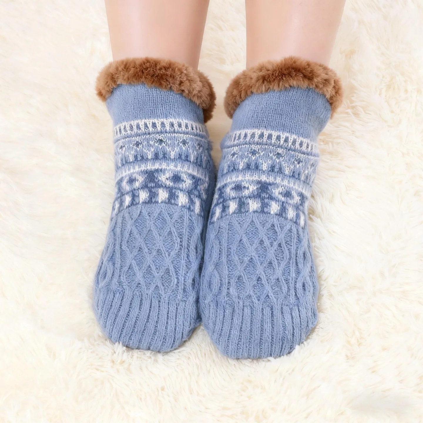 Calcetines de suelo antideslizantes térmicos para el invierno - imagen 3