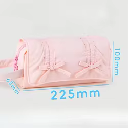 Estuche para lápices de Color sólido INS, bolsa de almacenamiento de papelería multifuncional de gran capacidad, organizador de papelería con lazo y cordón, regalo