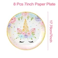 8pcs 7inch plates
