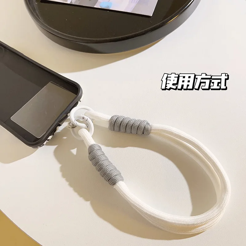Llavero de cordón trenzado con nudo antipérdida para funda de teléfono - imagen 3
