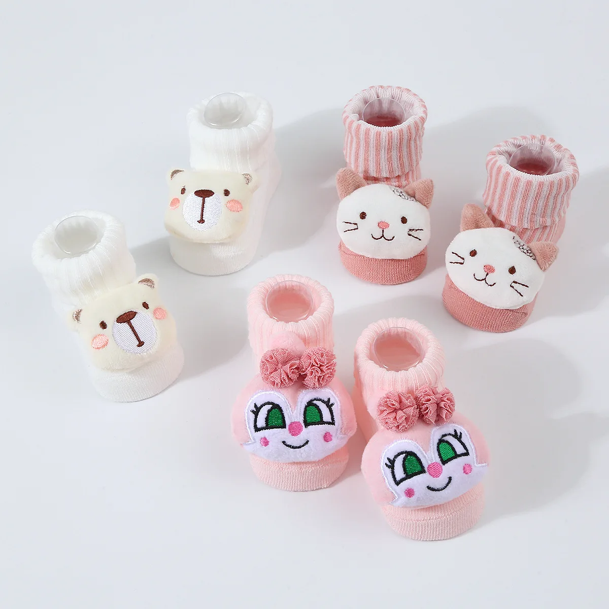 Calcetines para bebé recién nacido con dibujos animados suaves - imagen 5