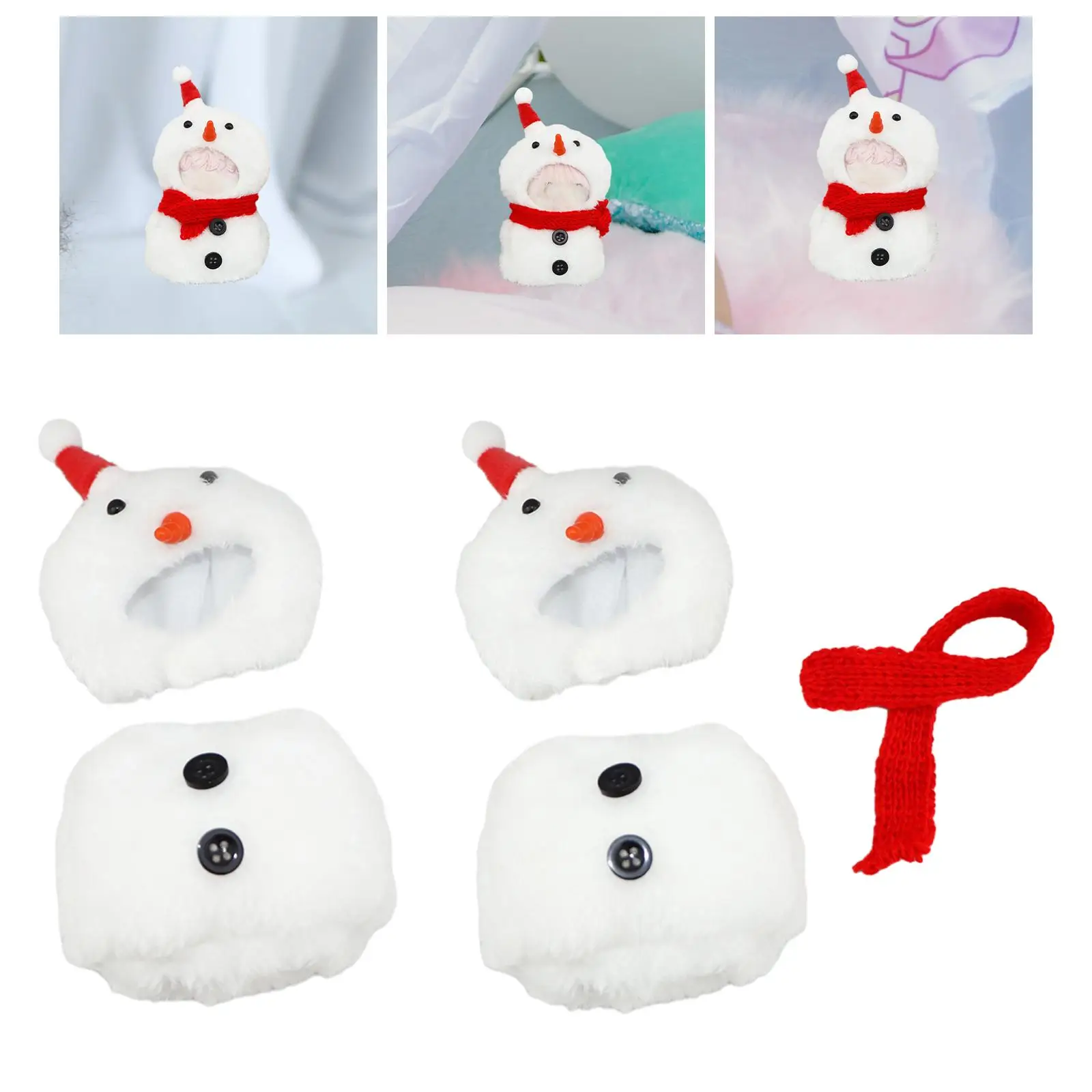 10cm Plush Doll Clothes Set Miniature Clothing for 1/12 Dolls Accs Parts