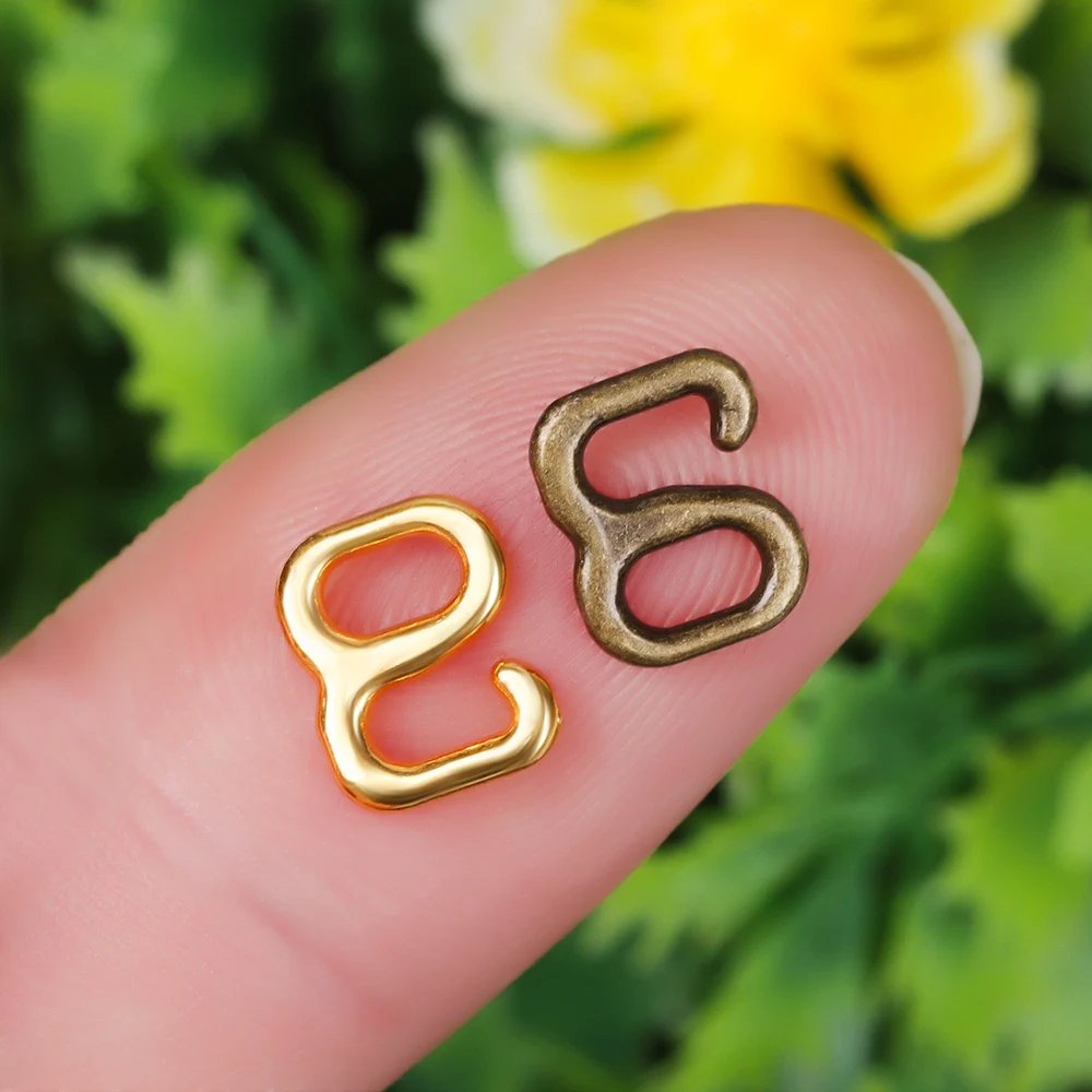 Bolsas de zapatos para muñecas, 9 ganchos de hebilla, Mini botones de Metal para ropa de muñecas, ganchos para sujetador y deslizadores, ajustadores de correa, 20 Uds. - imagen 2