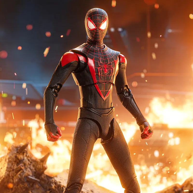 Figura de acción Spider-Man Miles Morales traje 2099 1/10 - imagen 5