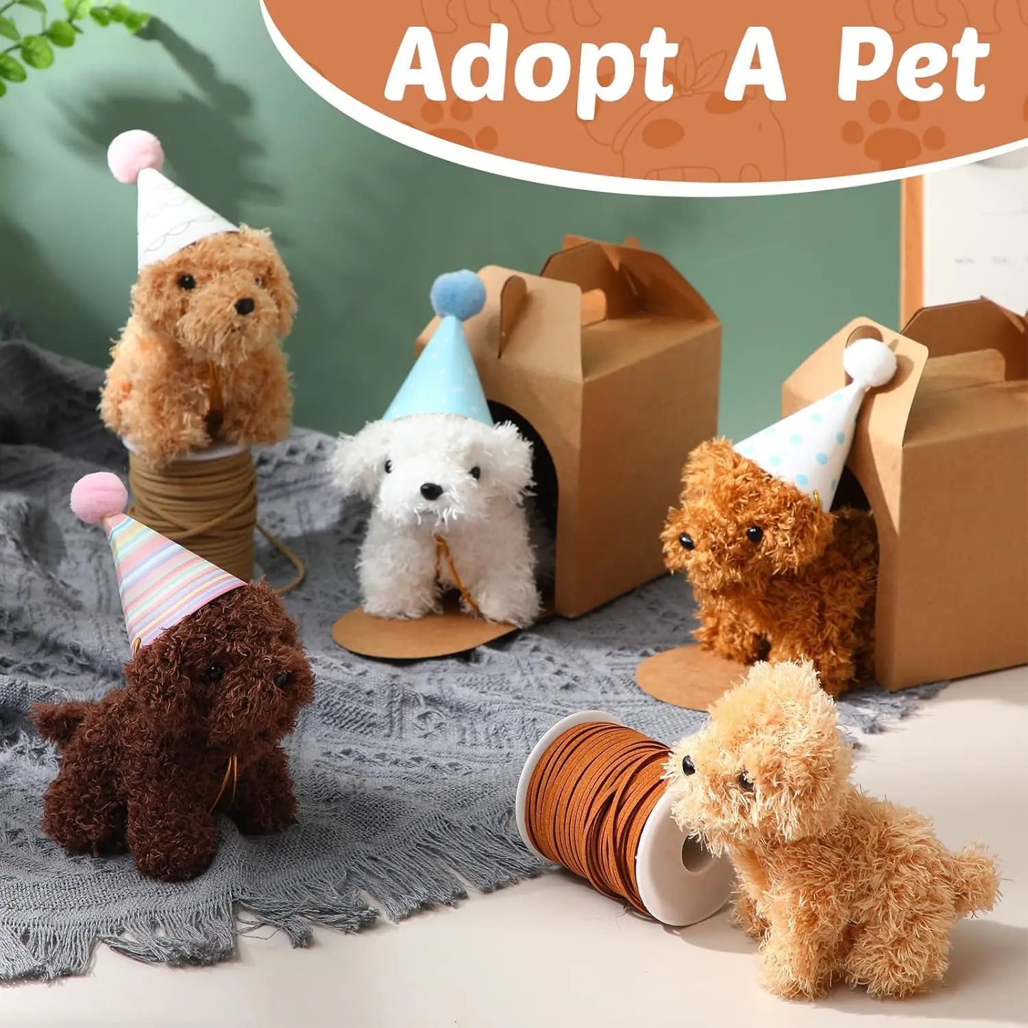 Peluches de perro para niños – Juguete regalo fiesta temática - imagen 3