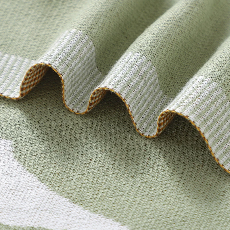 Manta para bebé recién nacido, tejido de algodón de doble uso, niños y niñas, ropa de cama para cochecito mensual de dibujos animados, manta envolvente a cuadros de 90x70cm - imagen 5