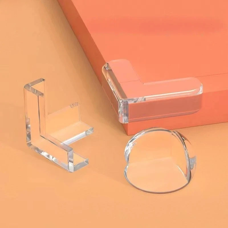 Protectores de mesa de seguridad para bebés y niños de silicona, Protector de esquina anticolisión de goma transparente para muebles, borde de esquina, cojín de mesa