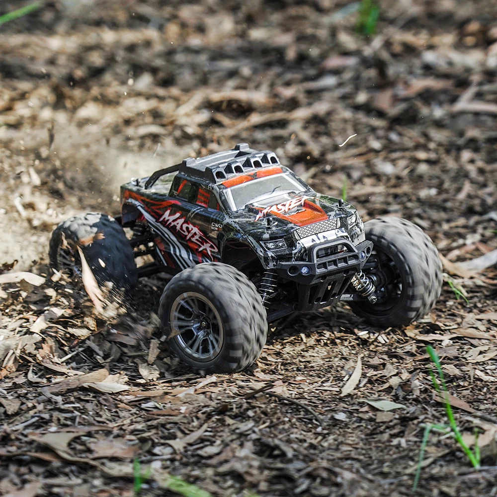 KF11 RC camión 4WD todoterreno de alta velocidad 33 km/h coche 1:16 con luces LED Control remoto escalada RC Buggy coche juguetes para niños - imagen 4