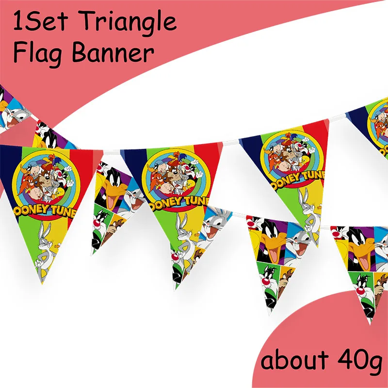 Vajilla desechable Looney Tunes para fiesta de cumpleaños infantil - imagen 4