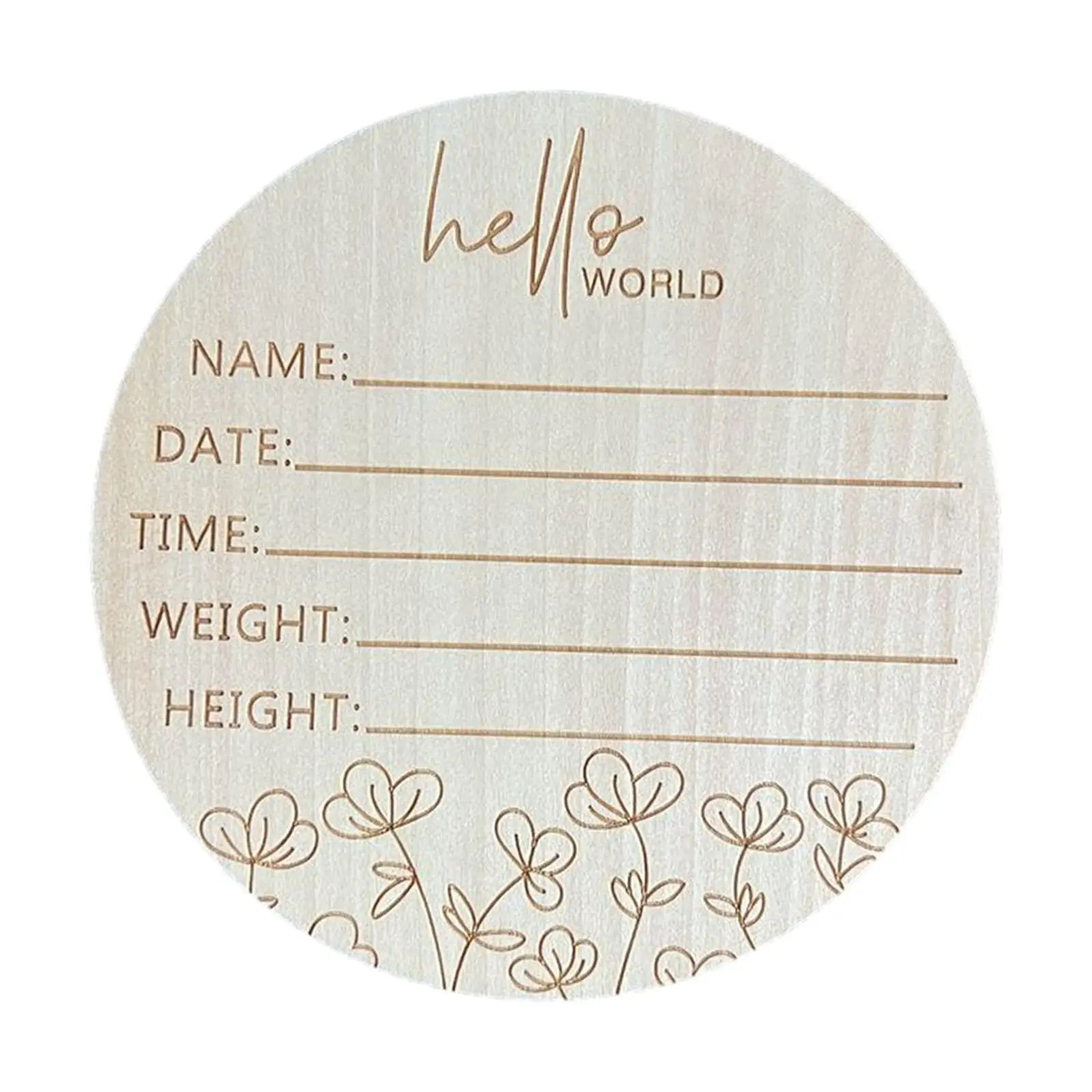 Newborn Announcement Sign Birthday Sign Nursery Baby Welcome Sign for Baby