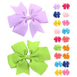Lazos de cinta suaves para cabello infantil – Horquillas coloridas