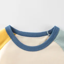 Camiseta manga corta para niños estilo coreano con dibujos animados