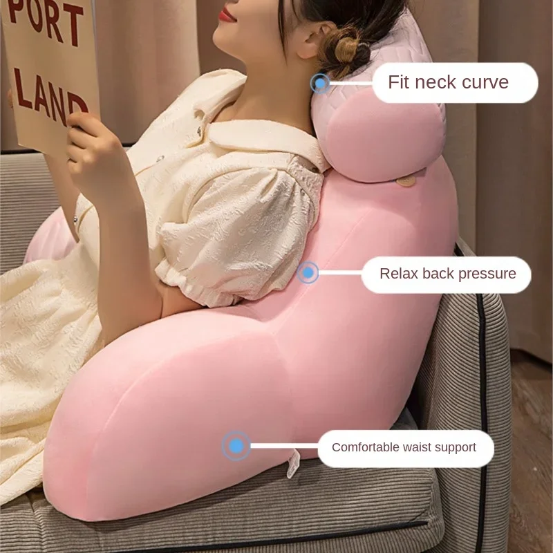 Cojín infantil de látex con soporte lumbar y funda lavable - imagen 5
